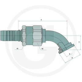 Manuli ROTOFIT 60° SFL DN38 1.1/2 VITON MF