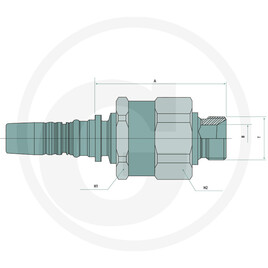 Manuli ROTOFIT AGR DN19 3/4 VITON ILP