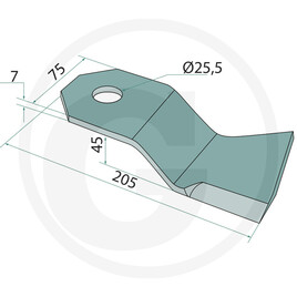 GRANIT flail blade