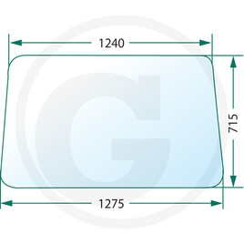 GRANIT Windscreen, fixed, clear