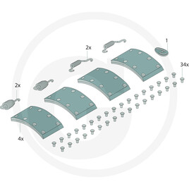 A.D.R Brake lining set