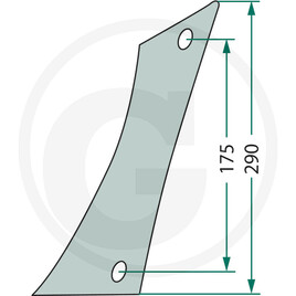 GRANIT Mouldboard front part