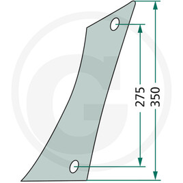 GRANIT Mouldboard front part