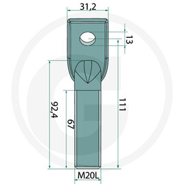 GRANIT Thread end left