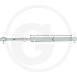 Stabilus Gas strut