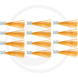 Plastic bristles