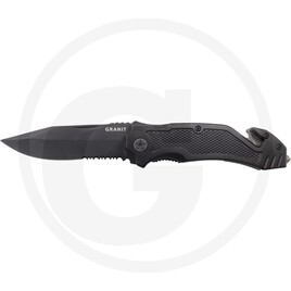 GRANIT BLACK EDITION Rescue knife with blade lock