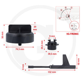 KS Tools Oil service kit for Mercedes