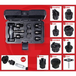 KS Tools 3/8'' Oil Service Special Profile Set