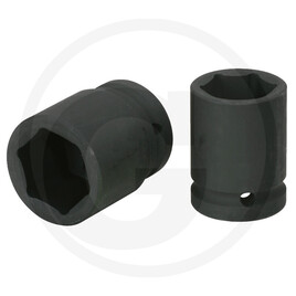 GRANIT BLACK EDITION 1" hexagonal impact socket, short