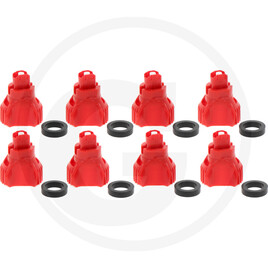 Nozal Pack of 8 KWIX ADX flat jet nozzles, red