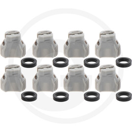 Nozal Pack of 8 KWIX RFX flat jet nozzles, gre