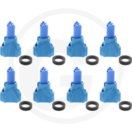 Nozal Pack of 8 R5X liquid fertiliser nozzles,