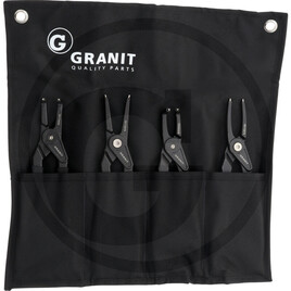 GRANIT BLACK EDITION 9" circlip pliers set, 4 pcs.