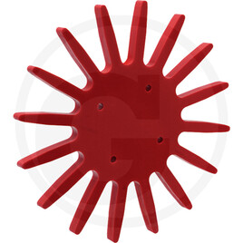 GRANIT Finger weeder disc 370 mm hard, red