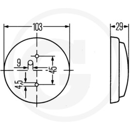 HELLA Interior light, mounting