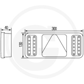 HELLA COLUNA LED rear light