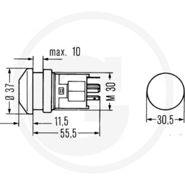 HELLA Push button switch