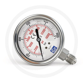 Cejn Pressure gauge 63 mm; 1000 bar; NPT 1/4”