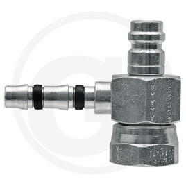 Manuli Fitting 90° short fem. 1”-14-UNS 08, HPV