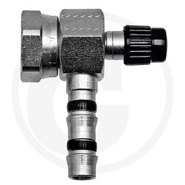 Manuli Fitting 90° short fem. 1”-14-UNS 12, LPV