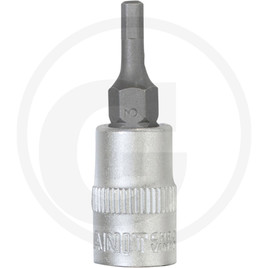GRANIT BLACK EDITION 1/4" hexagonal bit socket, 3 mm