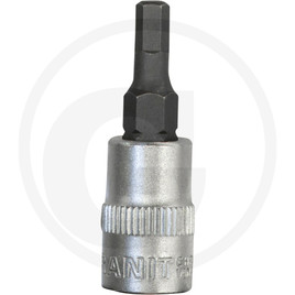 GRANIT BLACK EDITION 1/4" hexagonal bit socket, 4 mm