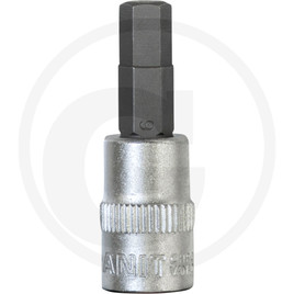GRANIT BLACK EDITION 1/4" hexagonal bit socket, 6 mm