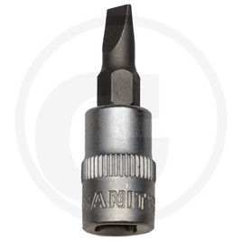 GRANIT BLACK EDITION 1/4" slotted bit socket, 4 mm