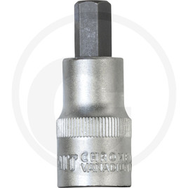 GRANIT BLACK EDITION 1/2" hexagonal bit socket, short, 10 mm