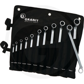 GRANIT BLACK EDITION Double ring spanner set, 6-32 mm