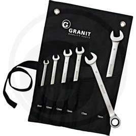 GRANIT BLACK EDITION Combination ratchet spanner set
