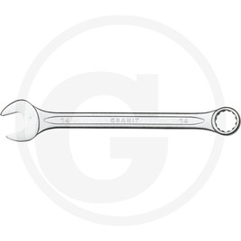 GRANIT BLACK EDITION Combination spanner, angled, 14 mm