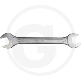 GRANIT BLACK EDITION Double open-ended spanner, 20x22 mm
