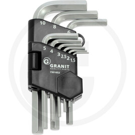 GRANIT BLACK EDITION Hex key set, short