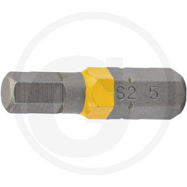 GRANIT BLACK EDITION Pack of 10 1/4” 25mm bits hexagon 5 mm