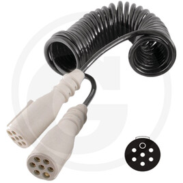 BRIGADE Spiralkabel mit 7-pin-Buchse