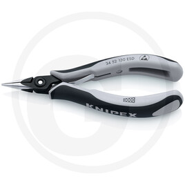 KNIPEX Praez.-Elektronikzange,flachrund