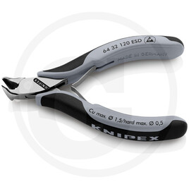KNIPEX Elektronik-Schraegschneider ESD