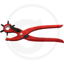 KNIPEX Revolving punch pliers, red powder-coate
