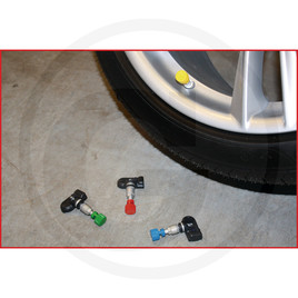 KS Tools TPMS tyre bleeder, blue, right rear
