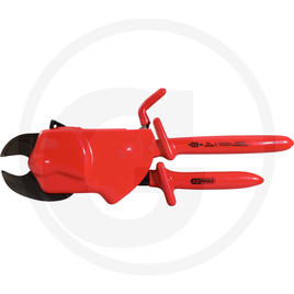 KS Tools Insulated one-handed ratchet cutters