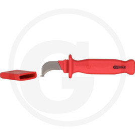 KS Tools Insulated cable knife with hook blade