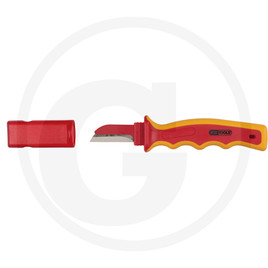 KS Tools Insulated cable knife, 205 mm