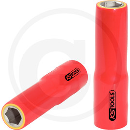 KS Tools 1/2" insulated socket, long, 10 mm