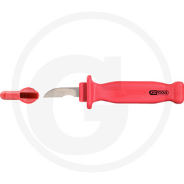 KS Tools Insulated cable stripping knife, 195 mm