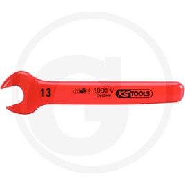 KS Tools Insulated open-ended spanner, 15 mm