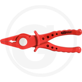 KS Tools Insulated flat pliers, 180 mm