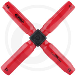 KS Tools Insulated four-way spanner 10x13x14x17mm