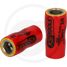 KS Tools 1/4” socket with insulation, 117.2403